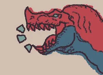 Dinossauro irado de treino