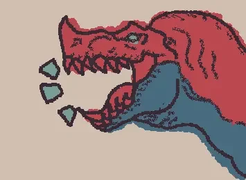 Dinossauro irado de treino