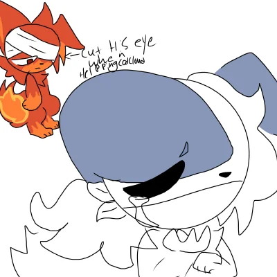 he couldn't let his enemy die right in front of him! sorry cat cloud