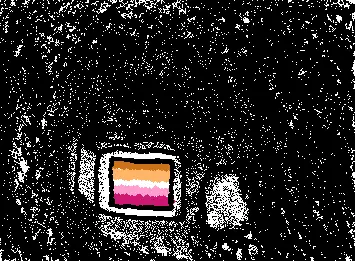 I saw the tv glow
