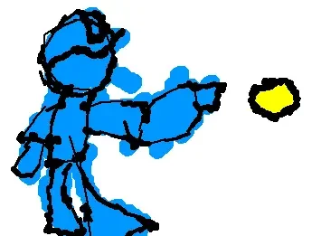 mega man looking art