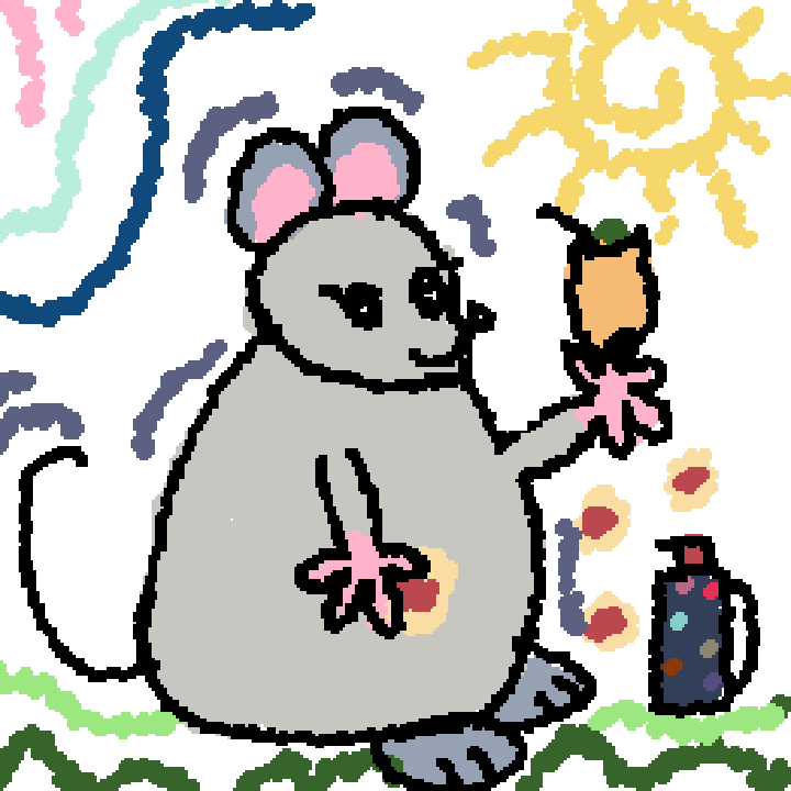 a rata drinking mate with pepas