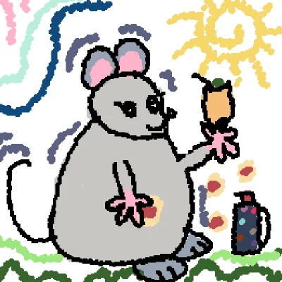 a rata drinking mate with pepas