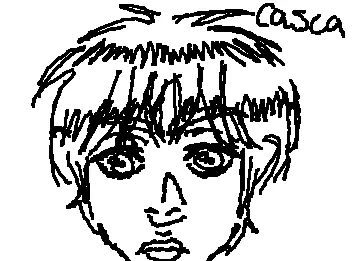 terrible drawing of casca