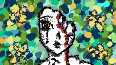 Died in a sea of flowers