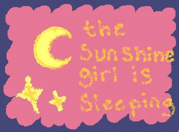 The sunshine girl is sleeping