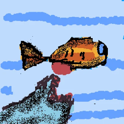 shark eating a fish
