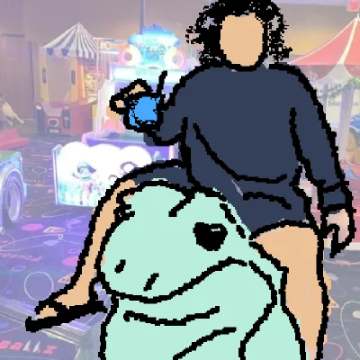 Papa meat sitting on a frog