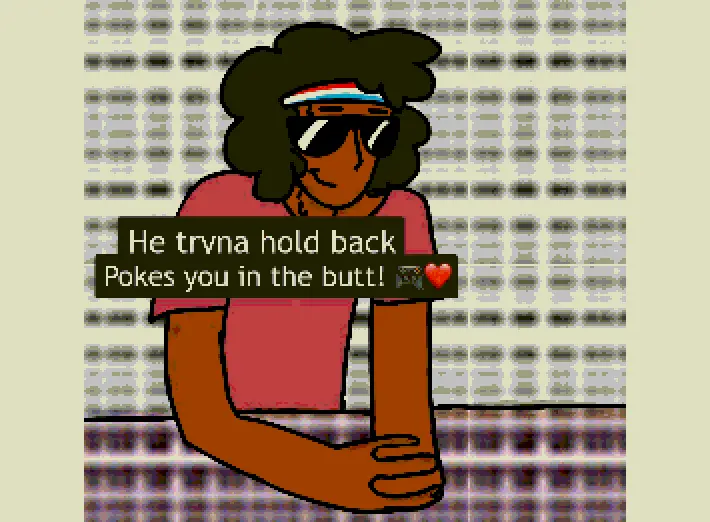 He tryna hold back pokes you in the butt! 🎮❤️