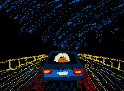 I'm a car speeding down