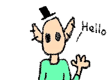happy elf with hat