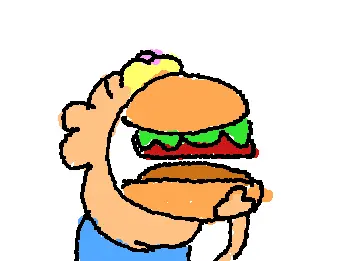 Cheese burger garfield