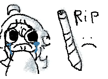 RIP to my stylus pen that I used to draw with T_T