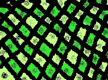Trippy green pattern