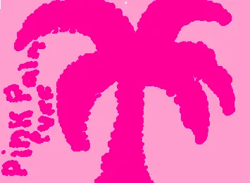 PREPPY PINK PALM PUFF - P.S. - WHEN I GET 5 FOLLOWERS I WILL DRAW WHAT A COMMENT SAID AND GIVE THEM A SHOUTOUT!:D