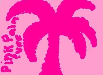 PREPPY PINK PALM PUFF - P.S. - WHEN I GET 5 FOLLOWERS I WILL DRAW WHAT A COMMENT SAID AND GIVE THEM A SHOUTOUT!:D