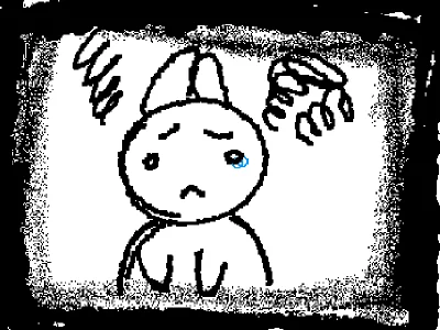 Coelho triste