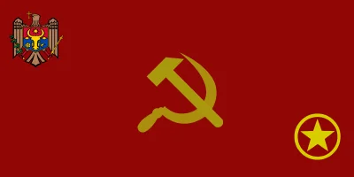 Flag of the Soviet Socialist Federal Republic of Southern Moldova