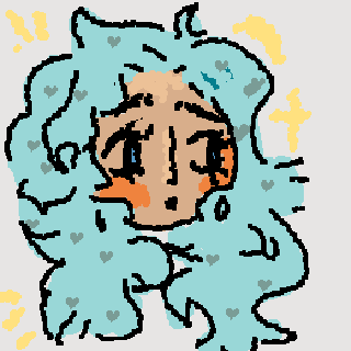 blue hair