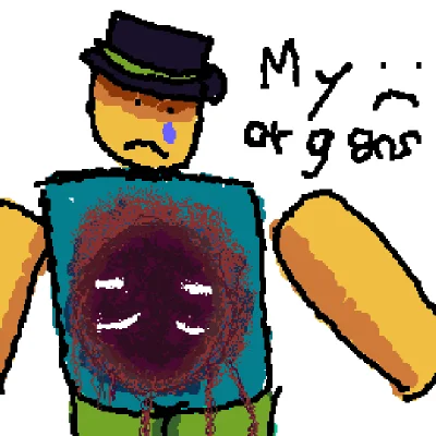He lost his organs :-(