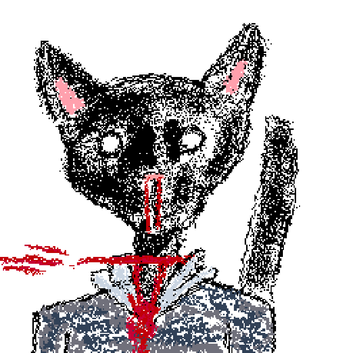 the cat and knife(el gato y el cuchillo?)