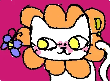 Flower cat