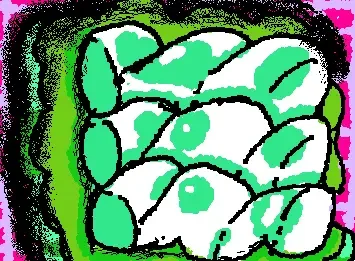 Green cotton candy