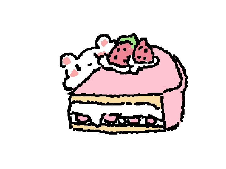 strawberry cake :3