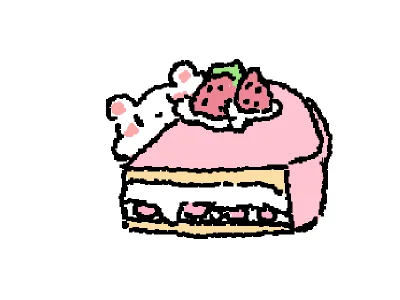 strawberry cake :3