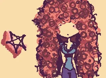 girl with curly hair
