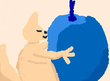 gourmand hugging big big berry