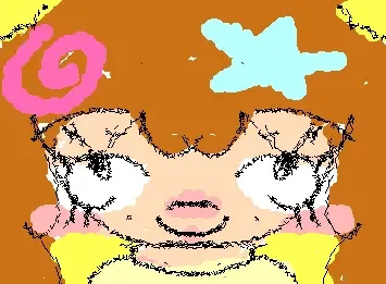Uma pequena garota alegre