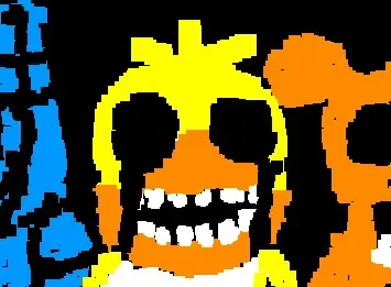 my first analog hororr FNAF drawing