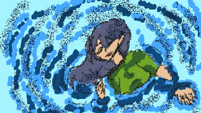 floating up