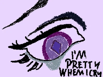 I'm pretty whem I cry