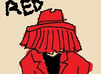 red leather doodle
