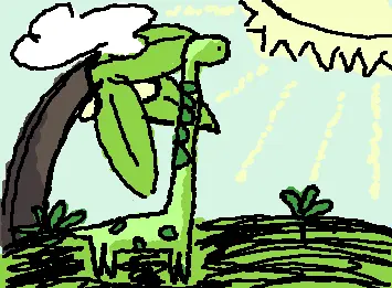 dino in the sun