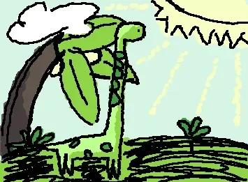 dino in the sun