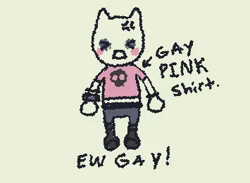 Gay pink shirt