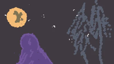 a women staring at moon