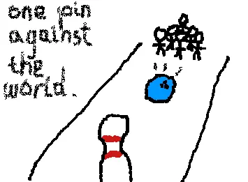 one pin against the world
