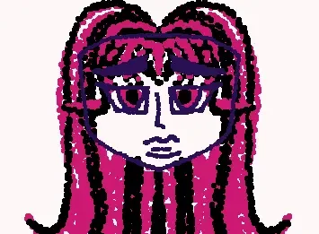 2nd drawing, inspired by Monster High