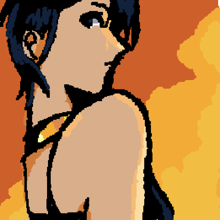 sunset girl