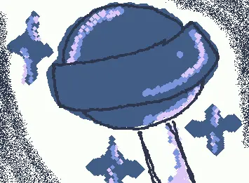 Blue lolipop