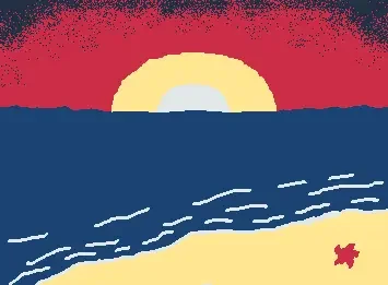 a praia solitaria