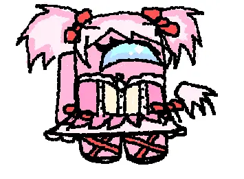 My among us OC (rose) in a madoka kaname cos!! ^_^