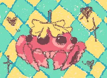 strawberry jumping spider <3