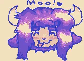 Murtor (my oc) just mooing
