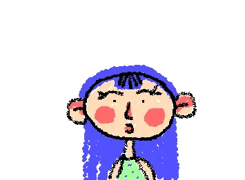 blue hair