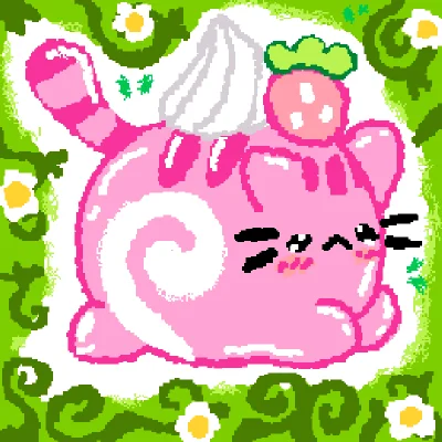 strawberry swiss roll pusheen
